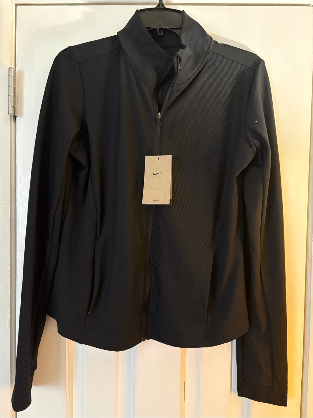 Nike Women’s Black Full-Zip Utility Jacket with Stand Collar